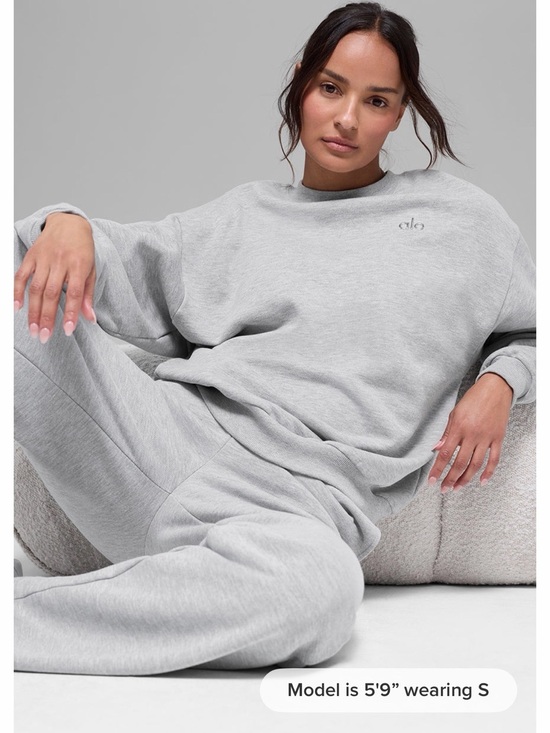 ALO Yoga Tops - NWT Alo Yoga Accolade Crew Neck Pullover in Athletic Heather Grey, Size M
